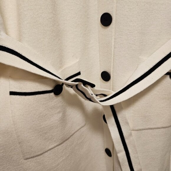 Nicole Miller New York Women's Button Front Belted Mini Sweater Dress Size M. - Picture 11 of 15